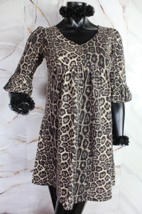 Vestido circular animal print